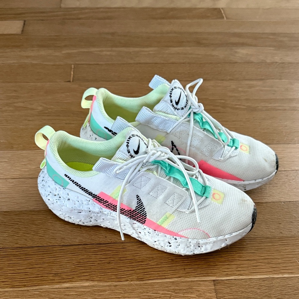 Nike Women's White and Neon Sneakers